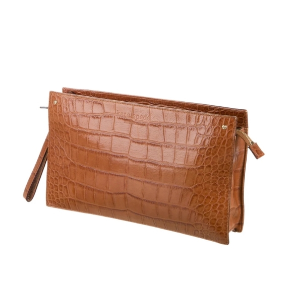 SALE! Embossed Leather Zip Clutch ✨ - Picture 3 of 5